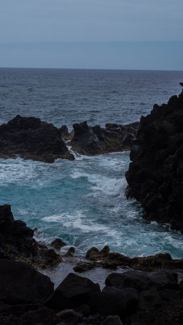 Coastal cliffs at sunset